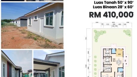 RUMAH BANGLO SETINGKAT UNTUK DIJUAL