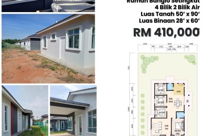 RUMAH BANGLO SETINGKAT UNTUK DIJUAL