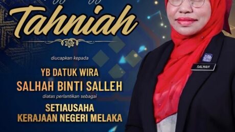 TAHNIAH YB DATUK WIRA SALHAH BINTI SALLEH