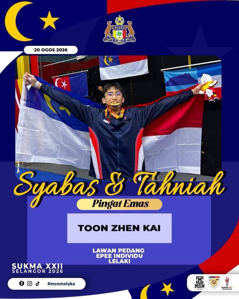 PERLAWANAN SUKAN LAWAN PEDANG DI SUKMA XXII SELANGOR 2026.