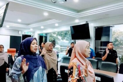 Pembudayaan nyanyian lagu Negaraku, Melaka Maju Jaya, Pertam Gemilang dan Ikrar Rukun Negara serta Bacaan Doa 3