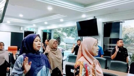 834320501_122279801120166618_4055495565197225715_n Pembudayaan nyanyian lagu Negaraku, Melaka Maju Jaya, Pertam Gemilang dan Ikrar Rukun Negara serta Bacaan Doa 3