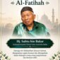 Hj. Sabtu bin Bakar telah kembali ke rahmatullah